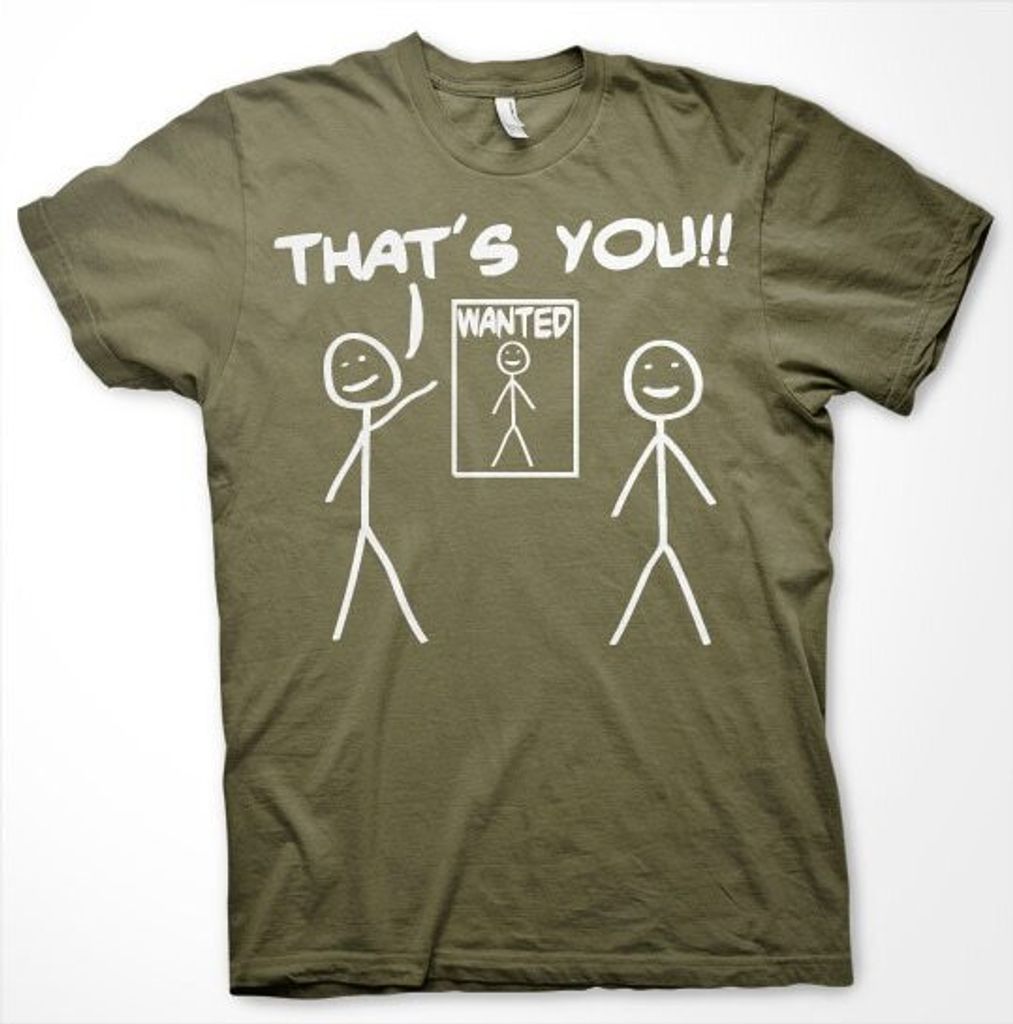 Thats You - Wanted T-Shirt - Large - Olive