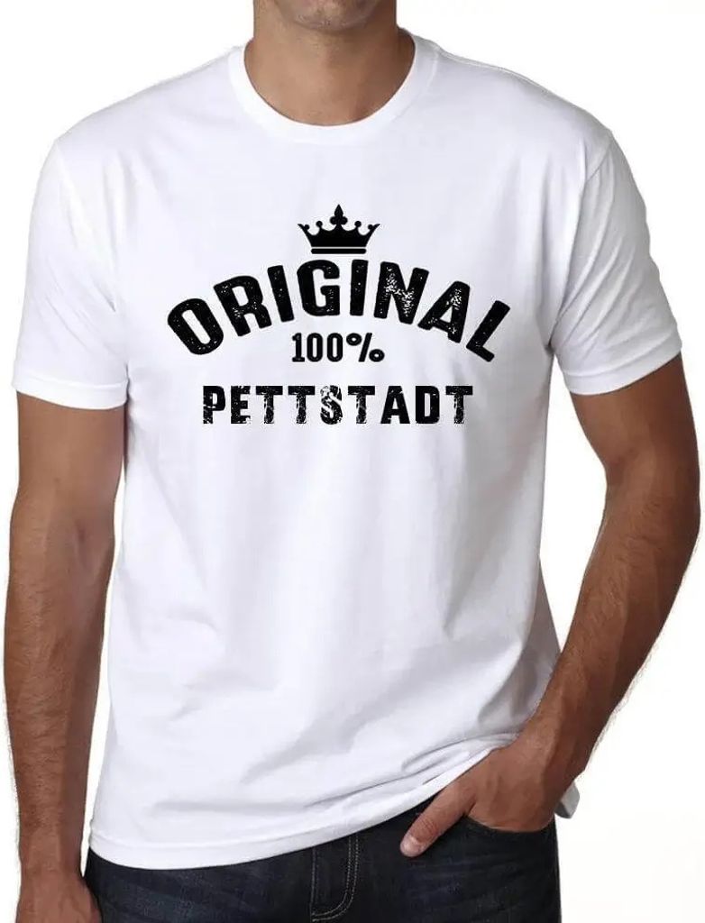Herren Grafik T-Shirt Original 100% Pettstadt Öko-Verantwortlich Vintage Jahrgang Kurzarm Lustige Druck Geburtstag Geschenk Mann