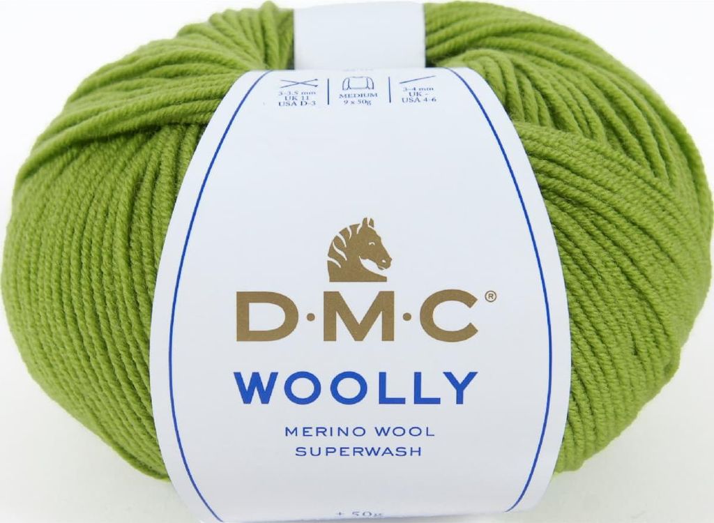 DMC Wolle "Woolly" Wolle – 100% Wolle aus Australien, 488, (Farbe 81)