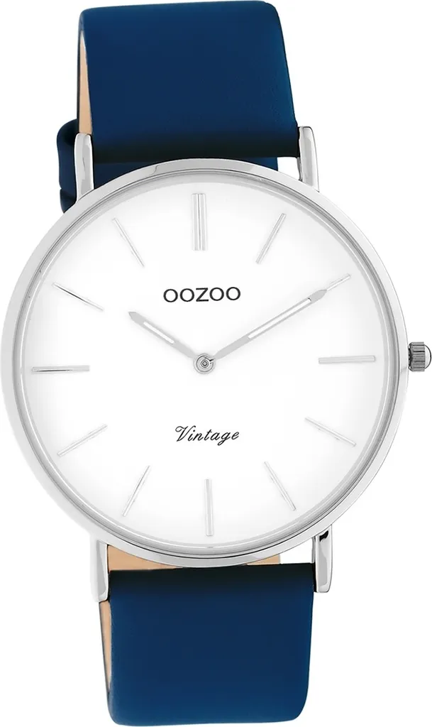 Oozoo orologio da donna in pelle C20218 orologio analogico al quarzo braccialato blu scuro Serie Vintage D2UOC20218