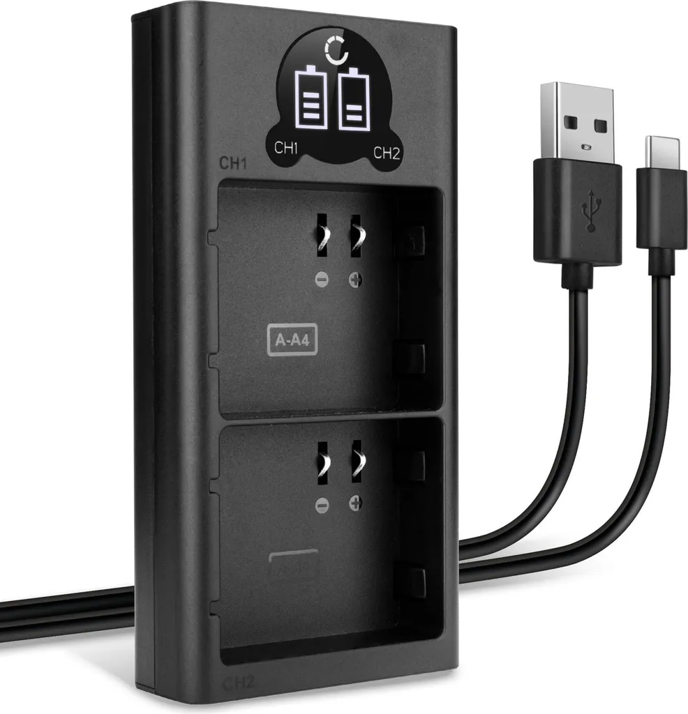CELLONIC Caricatore Doppio A-4A Smart Veloce - Caricabatterie Dual Pro