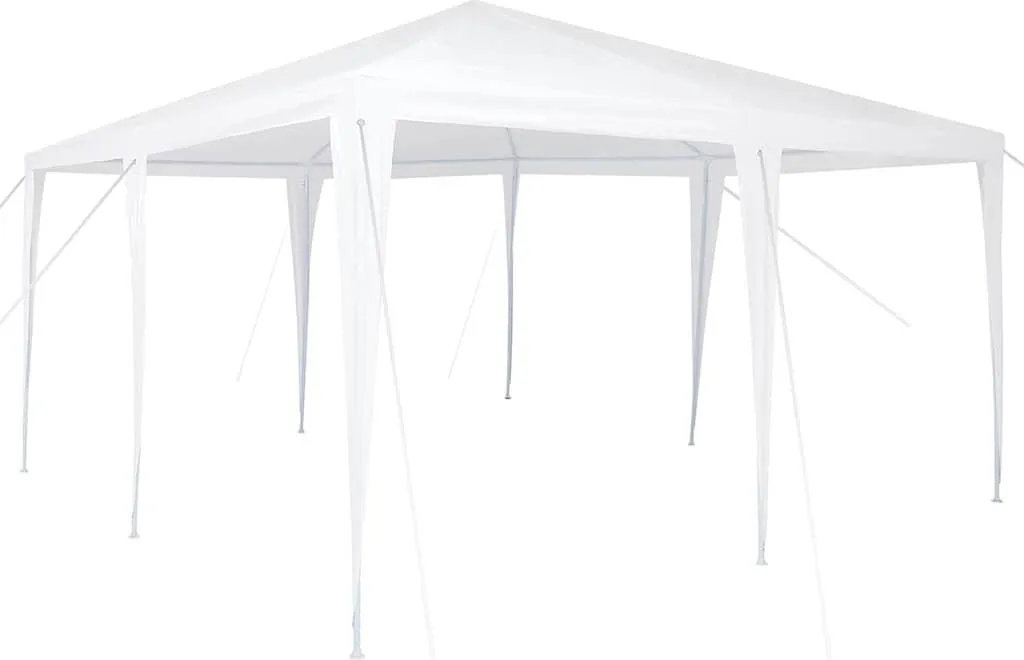 Tonnelle de Jardin 4x4 m Blanche Pavillon de Réception pour Événements