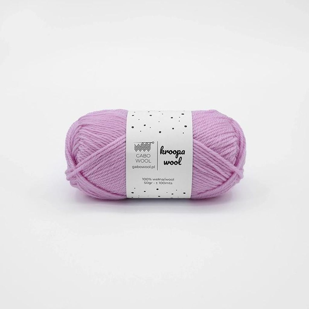 Gabo Wool Kroopa 100% Wolle Lila - Ideal für Einzigartige Jacquard-Projekte