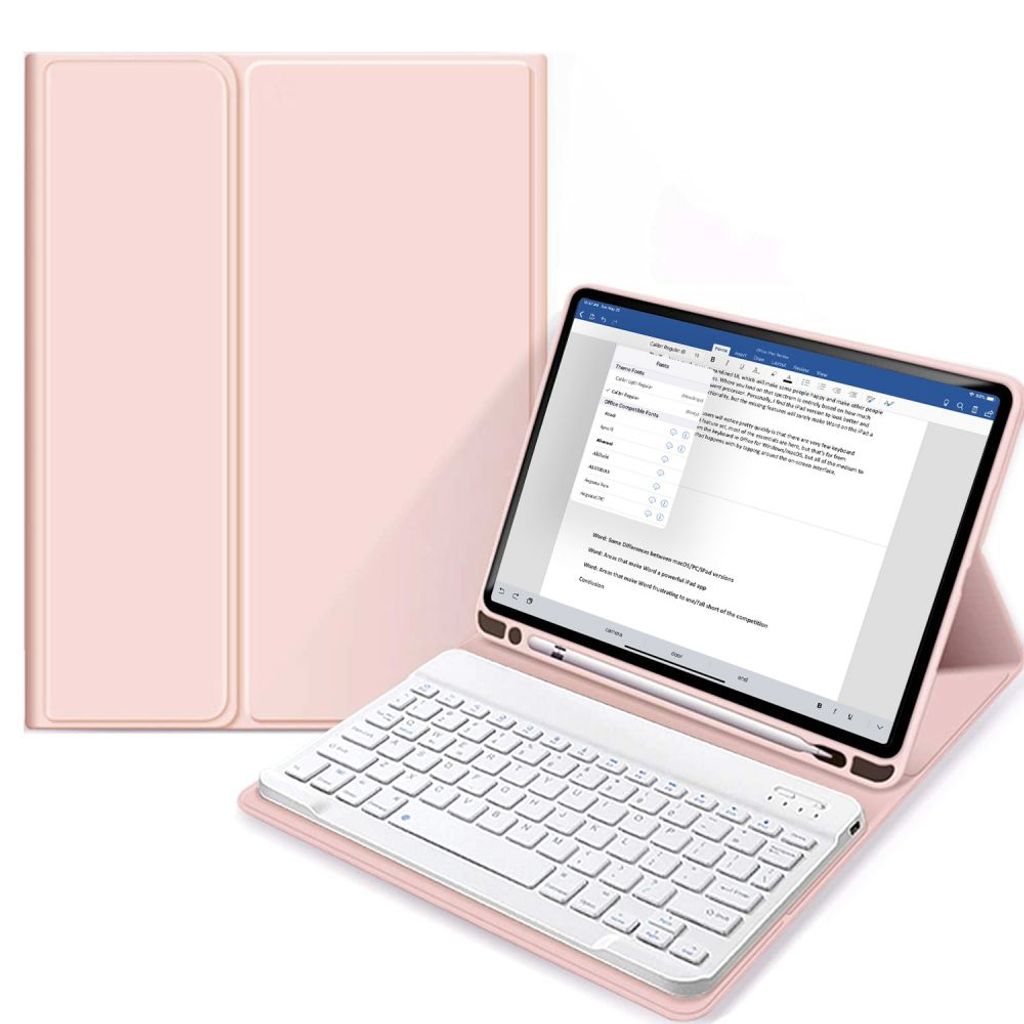 Etui Tech-Protect SC Stift + Tastatur Apple iPad 10.2 2019/2020/2021 (7., 8. i 9. generacji) Rosa