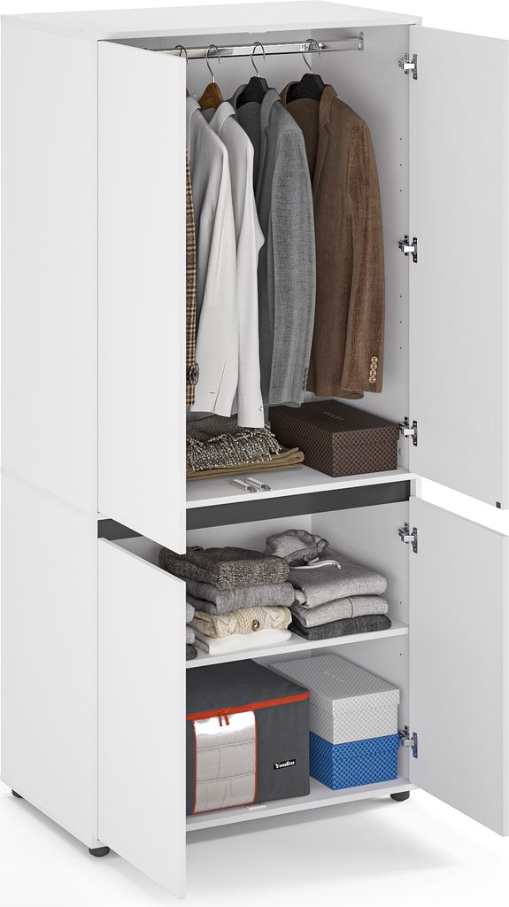 KOMTO Kleiderschrank Klein Schrank Schlafzimmer Produktbild 2