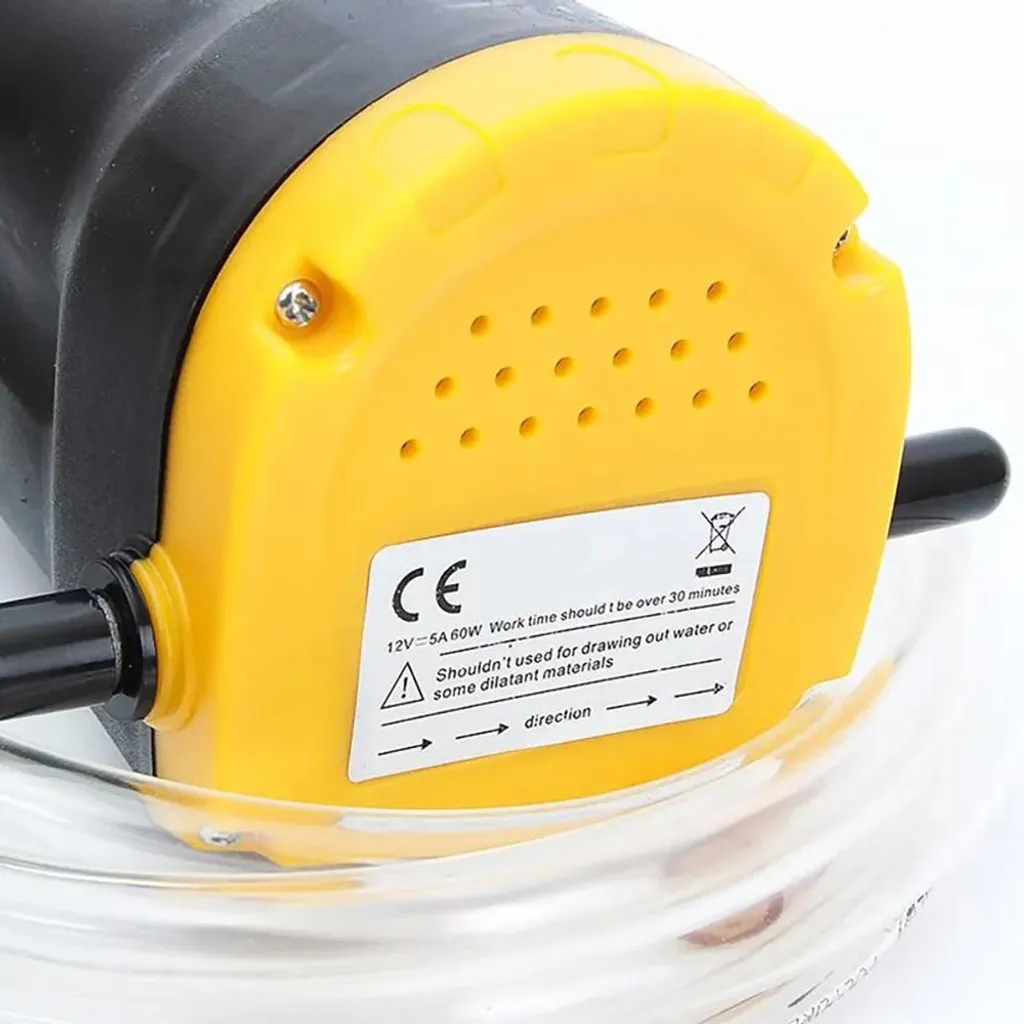 Pompe à huile polyvalente à haut débit modèle jaune avec bec flexible - 4