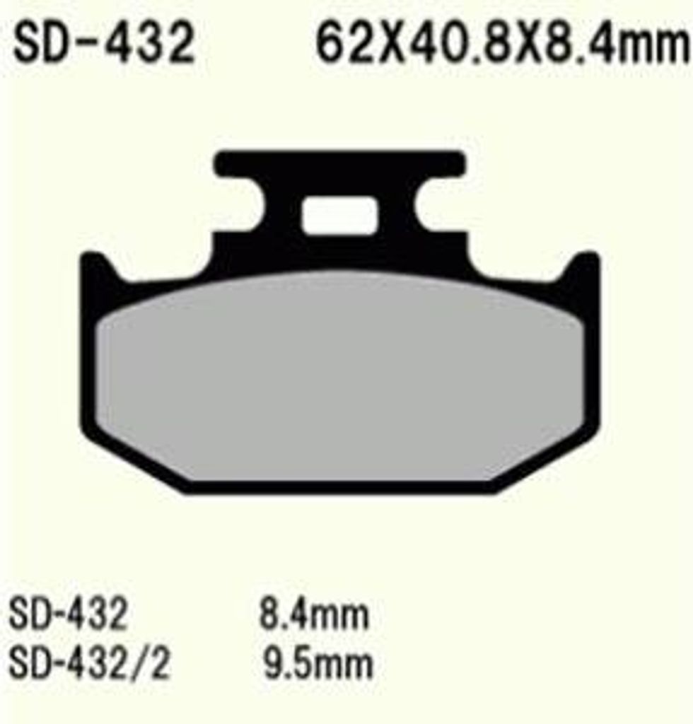 Vesrah Vd-432 Bremsbeläge