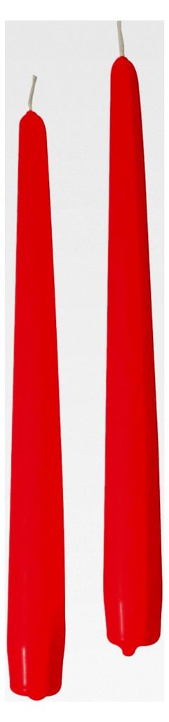 Konische Kerzen für Kerzenhalter, Paraffinwachs, rot, 2,2 cm, 10 Stück