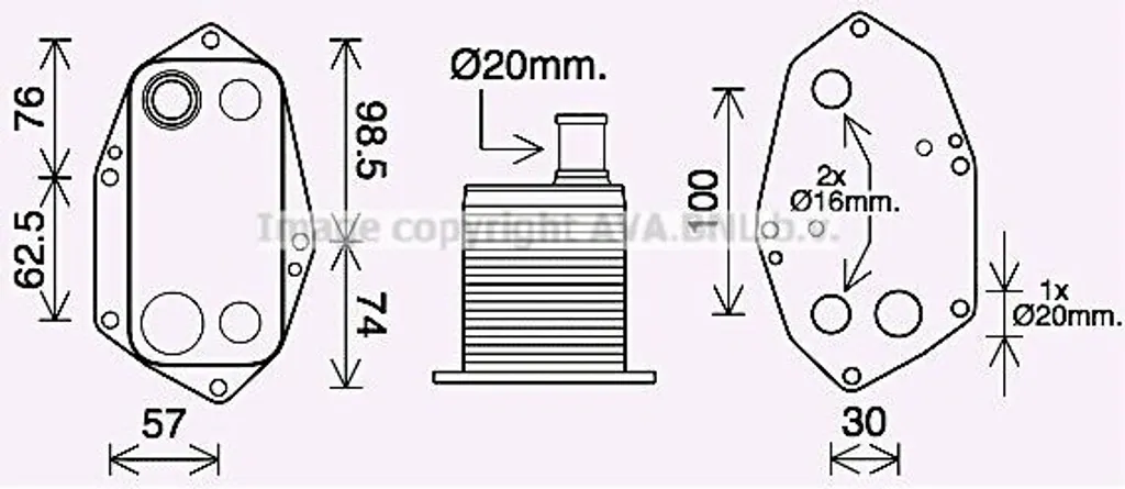Réparer fuite d'huile BMW : Refroidisseur PRASCO BW3571 - OE 11422247204