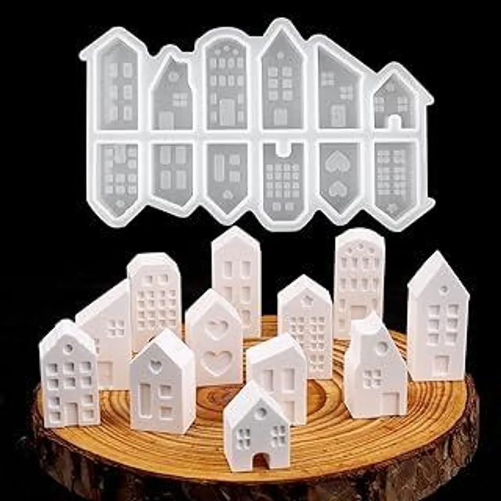 Set Professionale 12 Stampi Silicone per Colata Tecnica - Case 3D