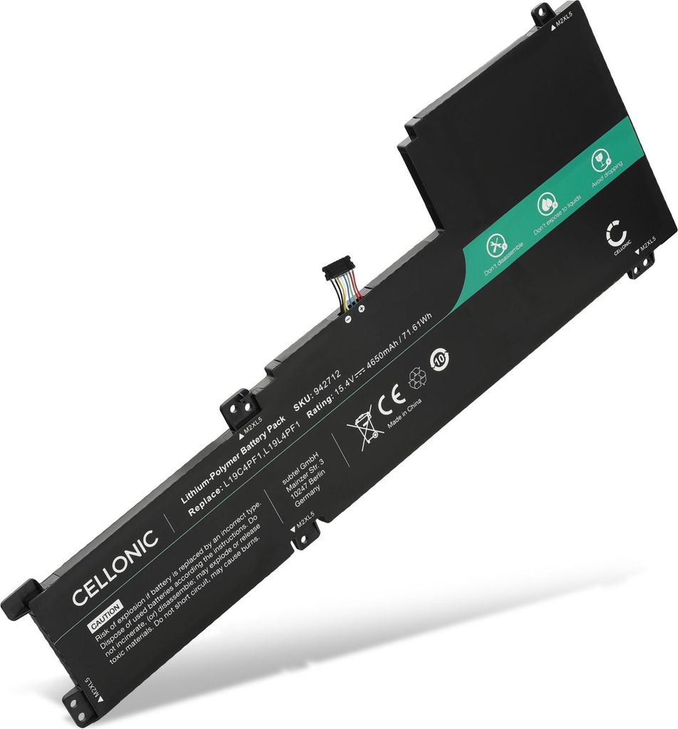 CELLONIC 1x Akku für Notebook Kompatibel mit Lenovo IdeaPad 5-15IIL05, 5-15ARE05, 5 15ITL05, Ideapad 5 15ALC05 - (4650mAh, 15.4V)