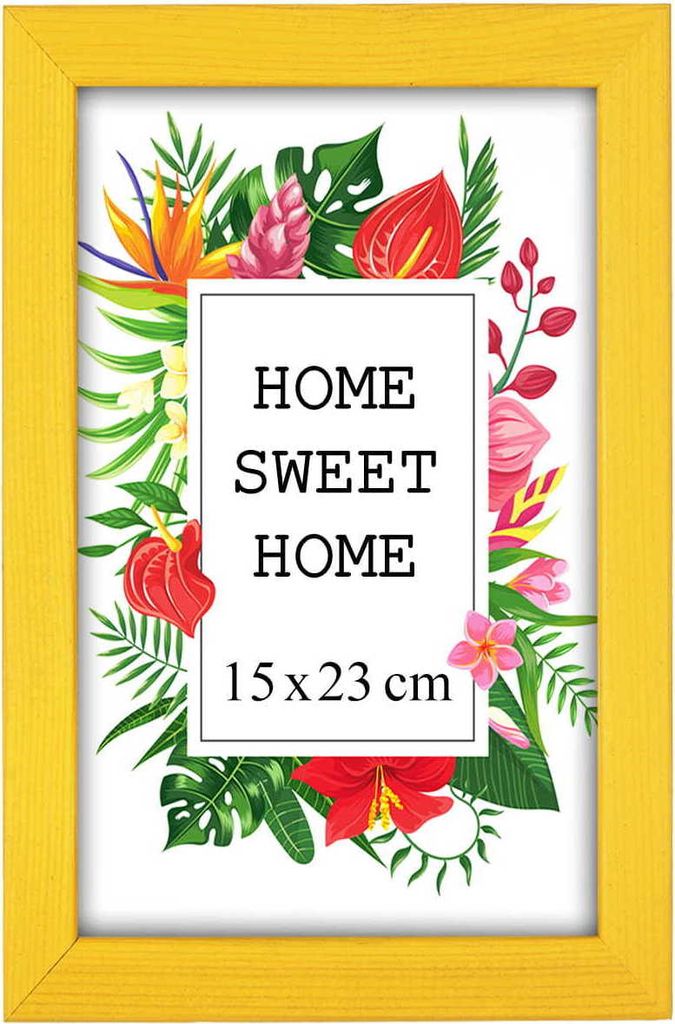 MG Design Bilderrahmen 15 x 23 cm - Farbe Gelb, aus Holz, Produktbild 