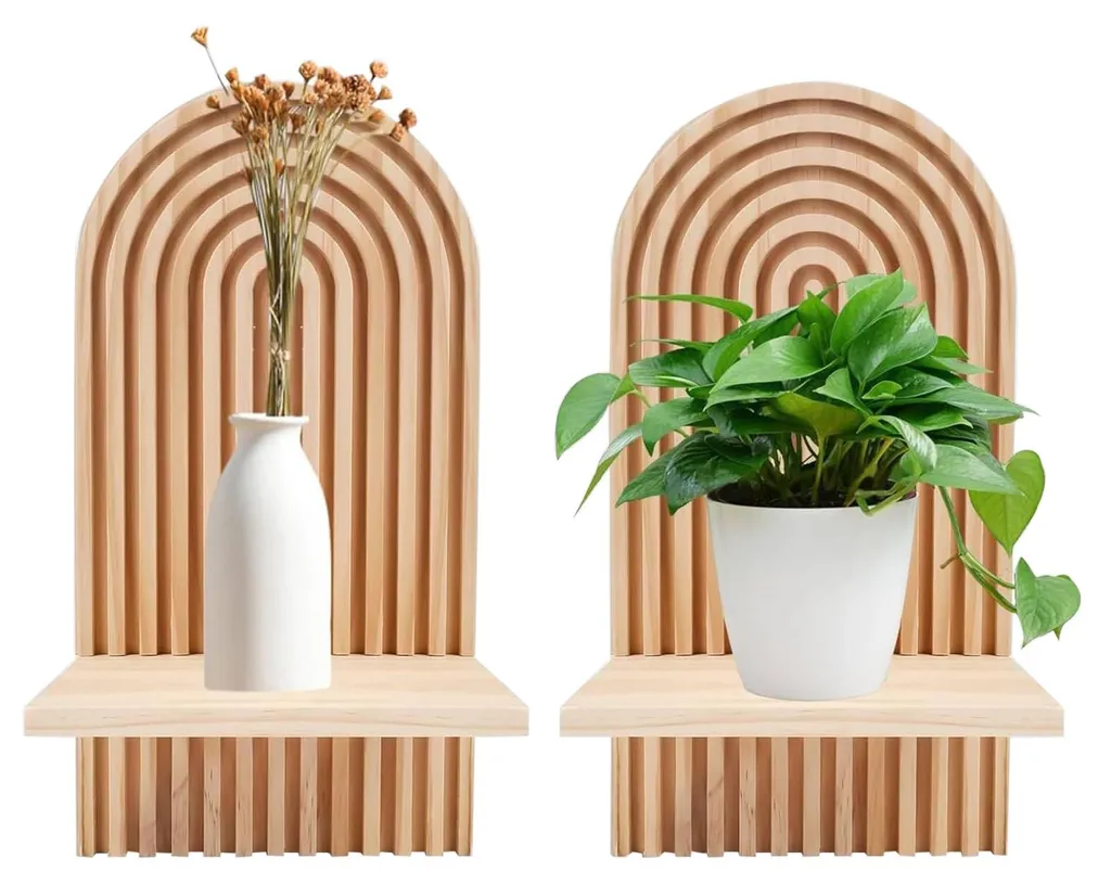 Décoration murale bois arc-en-ciel pour ranger vos petits espaces