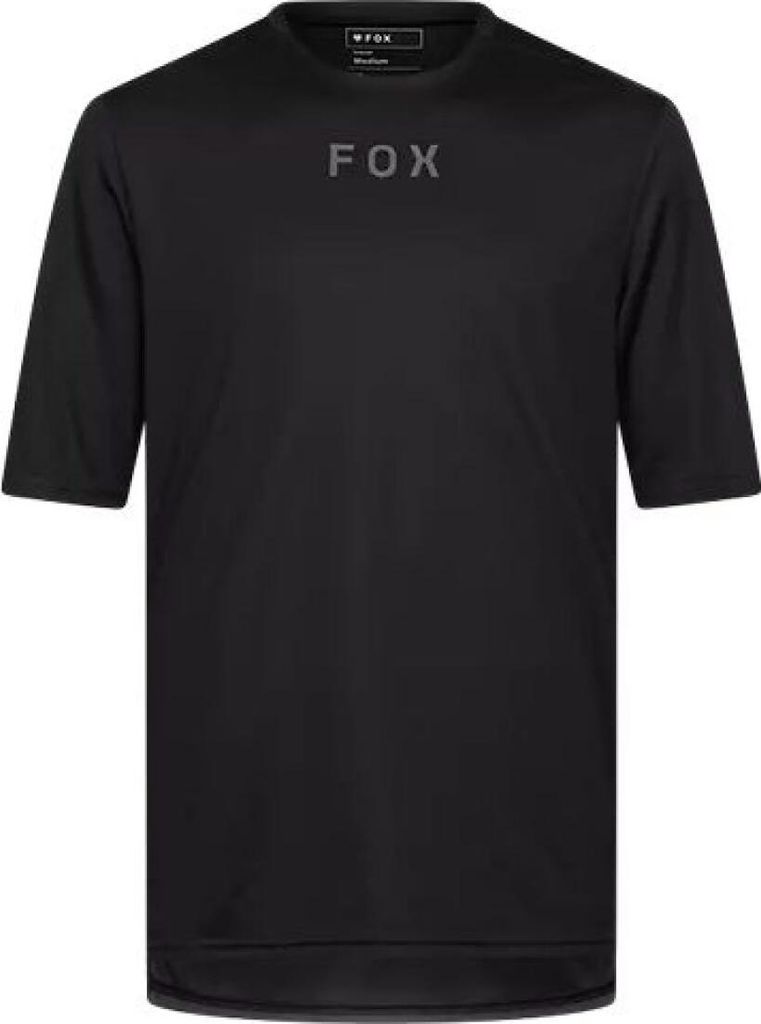FOX Kurzarm Fahrradtrikot - RANGER WORDMARK - Schwarz S
