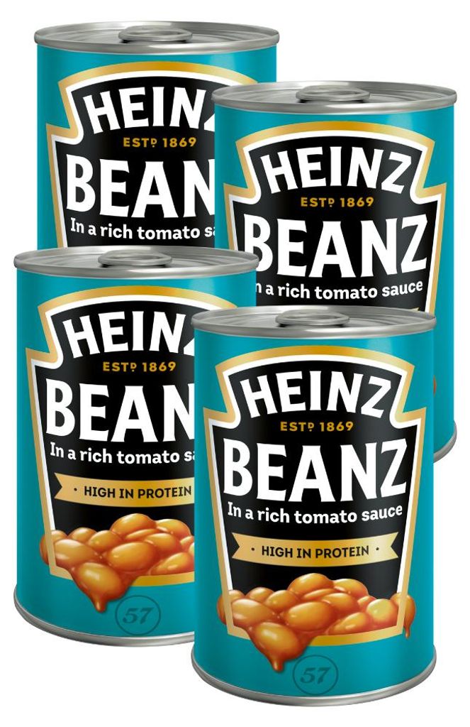 Heinz BAKED BEANZ, 415 g, Beans, 78 kcal, 329 kJ, 4,7 g, Zdjęcie produktu 