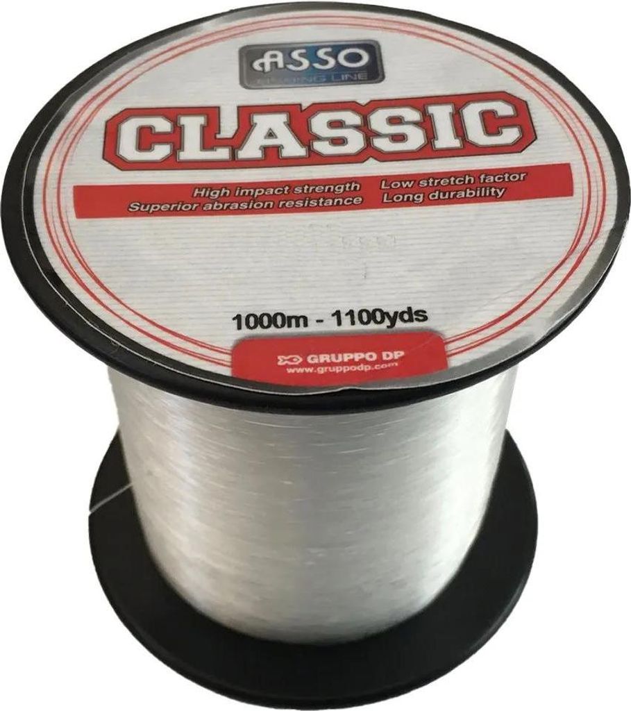Asso Classic 1000 M Monofile Schnüre Durchsichtig 0.900 mm Durchsichtig 0.900 mm