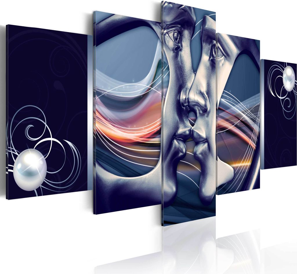 Modernes Wandbild h-A-0035-b-p (100x50) - 5 Teilig Bilder Fotografie auf Vlies Leinwand Foto Bild Dekoration Wand Bilder Kunstdruck ABSTRAKT GESTAL...