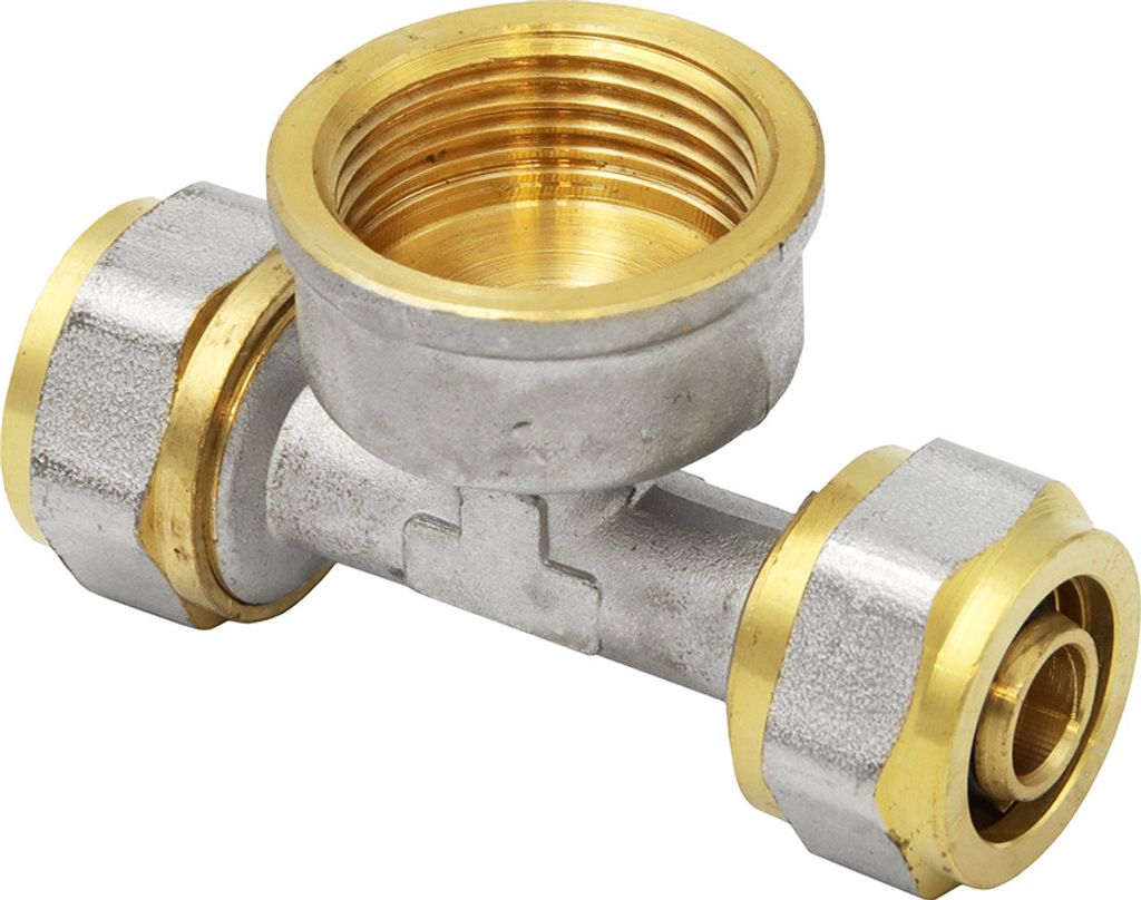 Pipetec Klemmring Schraubfitting T-Stück 16x2 mm 3/4 Zoll Innengewinde