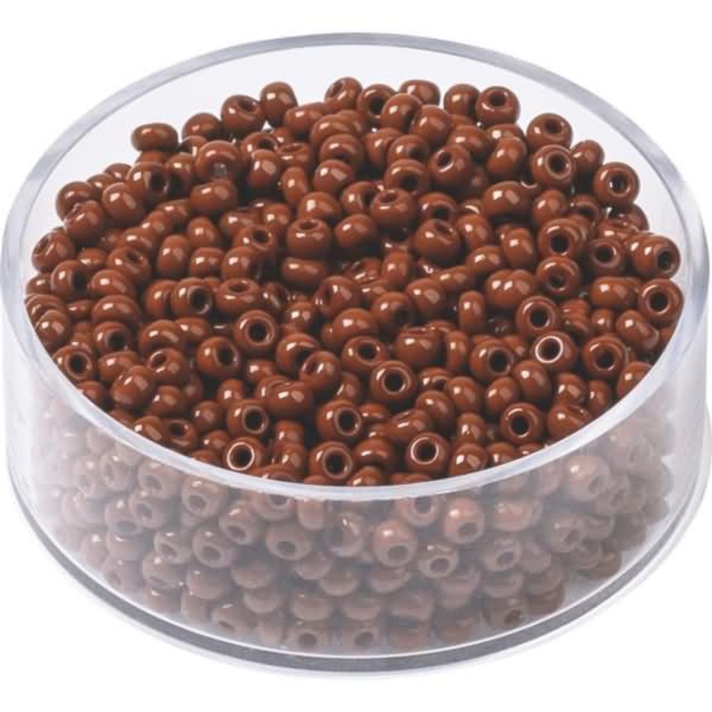 KNORR PRANDELL 213104575 Böhmische Rocailles Ø 25 mm Glas braun