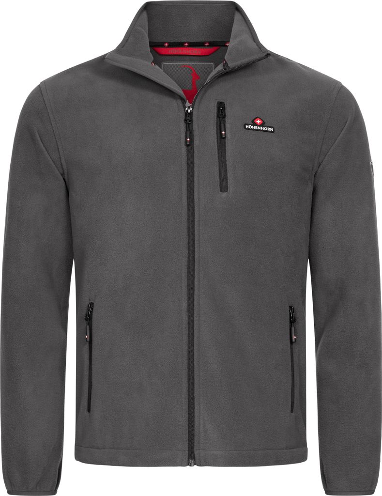 Höhenhorn Eigler Herren Fleece Jacke Full Zip Grau Gr. L
