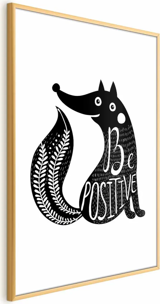 Poster Motivazionale 40x60 Oro - Cornice Minimal Senza Bordi