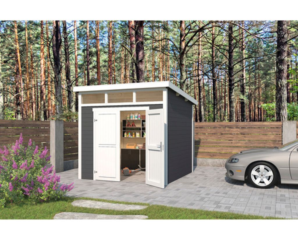 Gartenhaus Outdoor Life Kibo 3 270 x 274,1 cm carbongrau
