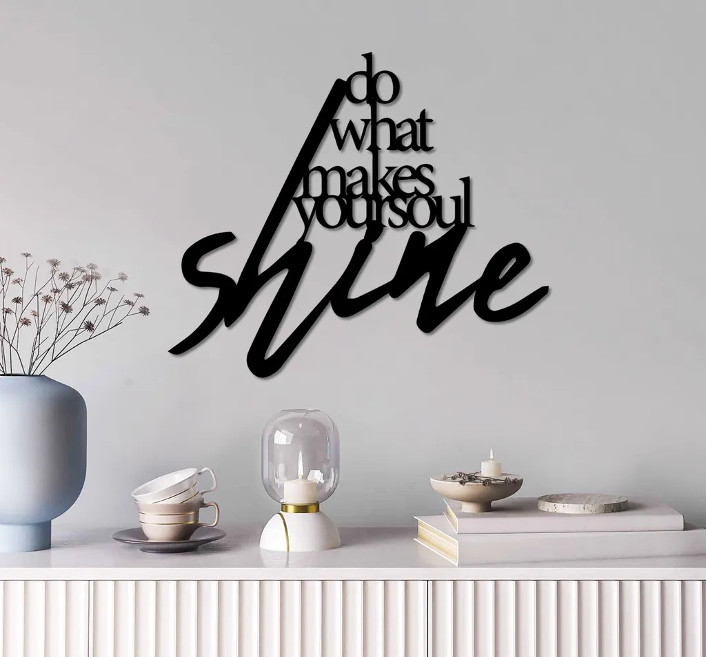 Décoration Murale Métal Noir Wallity : Habillez vos Murs avec Style
