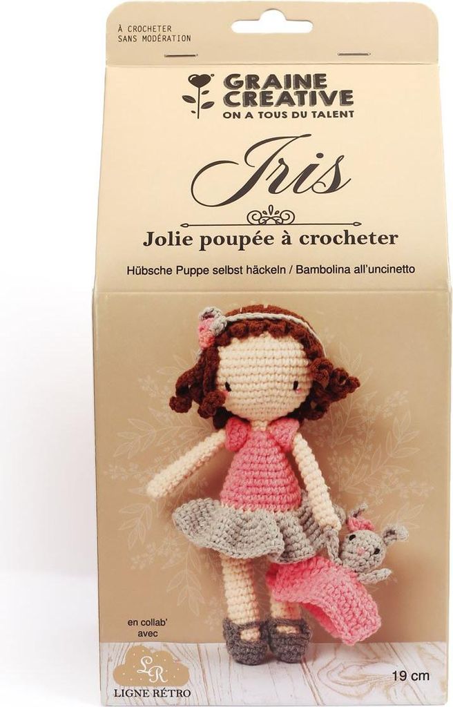 Häkel-Set Puppe Iris – Graine Creative