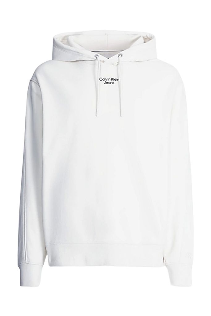 CALVIN KLEIN WEISS HERREN SWEATSHIRT OHNE REISSVERSCHLUSS : Farbe - Weiß, Größe - M Größe: M Farbe: Weiß