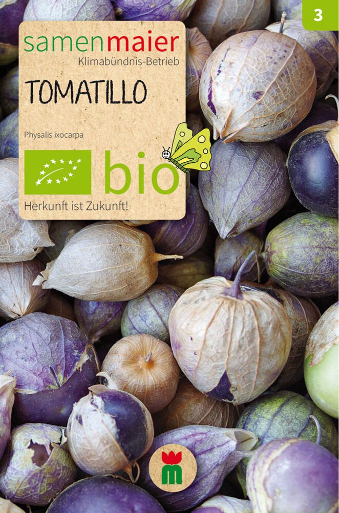 Tomatillo Mischung violett weiß - Saatgut für zirka 15 Produktbild 
