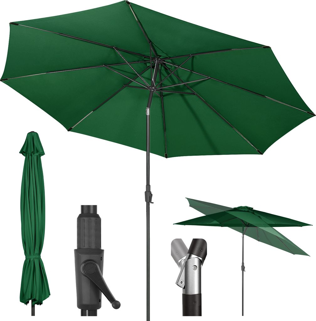 Sekey Sonnenschirm Ø350 cm Marktschirm mit Kurbel, Produktbild 