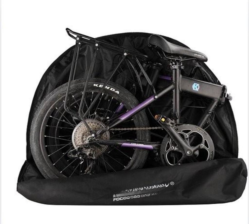 Faltbare Fahrradtasche für 14-20 Zoll Fahrradträger Fahrradtasche für Brompton Reisekoffer Fahrradtransporttasche für Auto Zug Flugreisen Tragbar