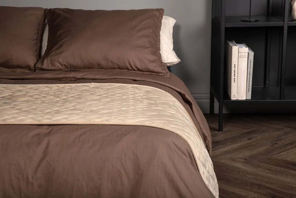 Tessuto Copriletto Jilly Beige 80x260cm | Qualità e Tradizione - 3