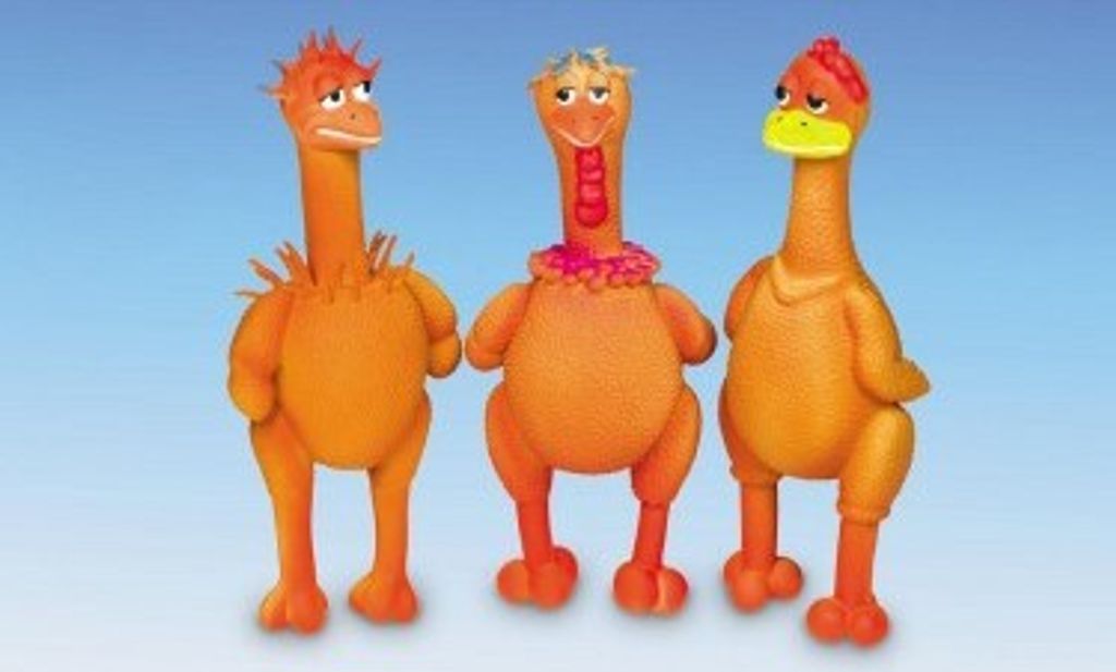 Nobby Strip Latex Figuren "Cool Chicken " 21 - 22cm, Zufallsartikel, 1St.