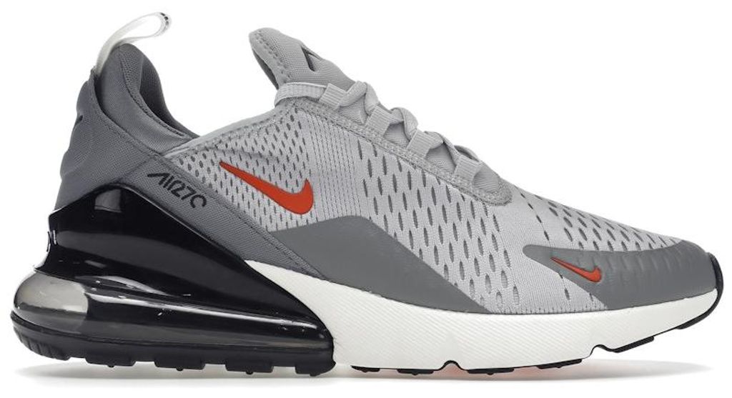 Nike Air Max 270 Grey Fog Team Orange Sail - EU 44.5 Produktbild 