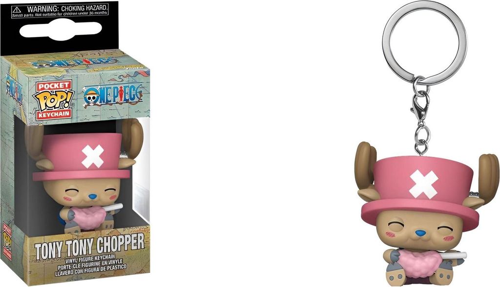 Funko - One Piece - Pocket Pop Keychains - Chopper With Baumwolle Candy