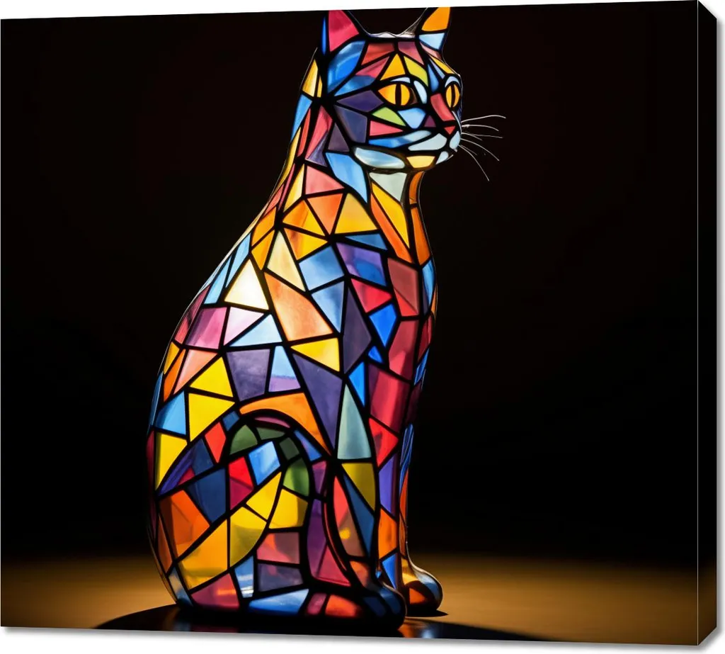 Cache vis-à-vis fenêtre chats 100x90 cm - Décoration vitre occultante