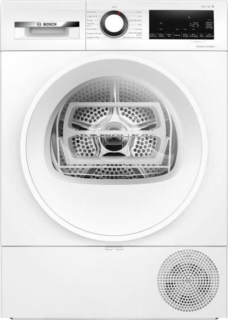 Wärmepumpentrockner BOSCH Serie 6 WQG133DTFR, 8 kg, EcoSilence Drive, , Weiß