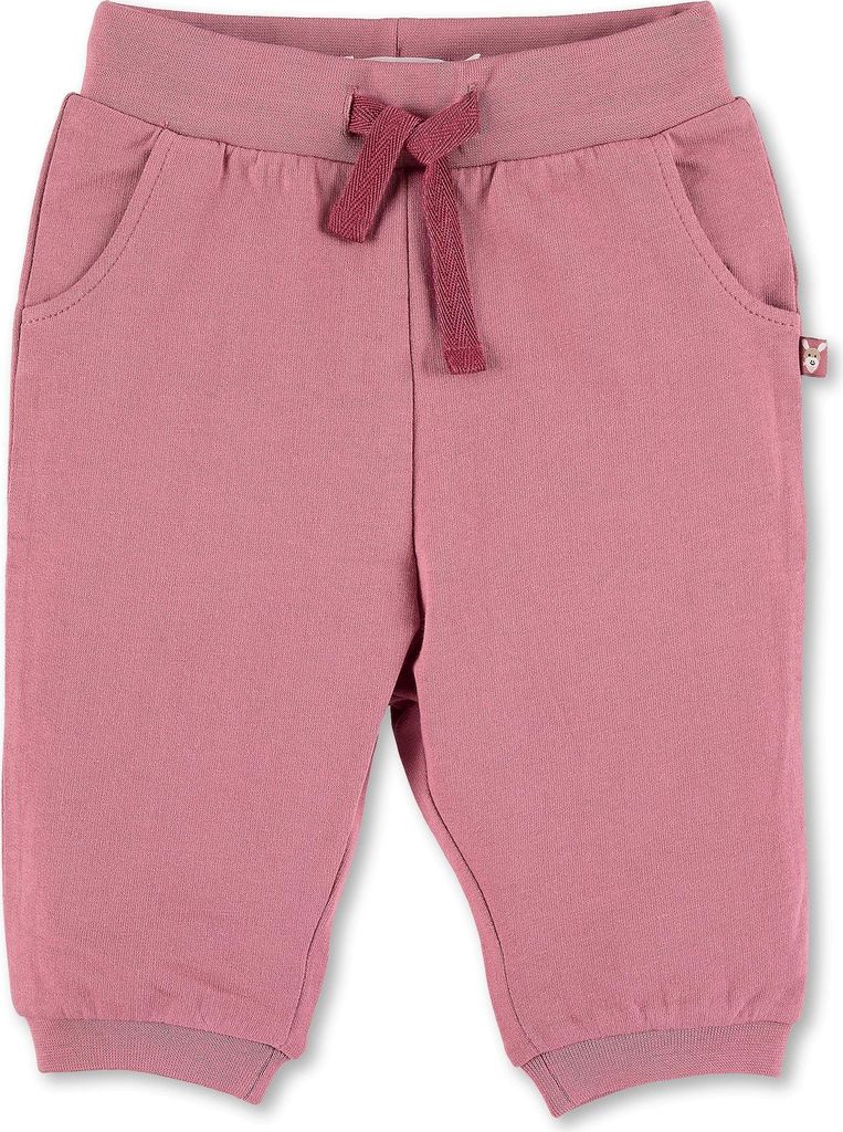 Sterntaler Hose aus leichtem Sweat mit Esel Emmi Patch samtrosa 68