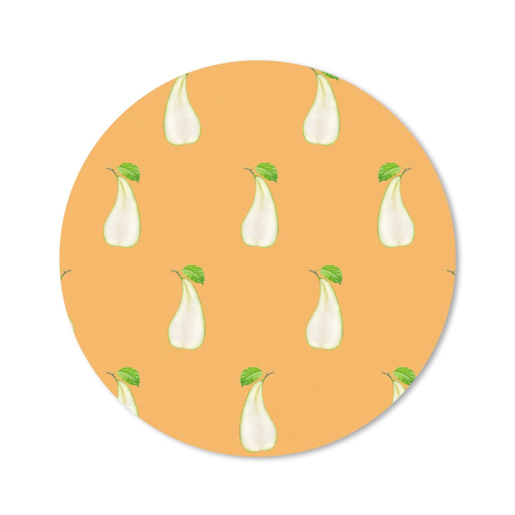 MuchoWow Mauspad Mousepad Birne - Pastell - Muster 30x30 cm - Mousepads - Maus Mat - Pad - Mausunterlage - Tischunterlage - Schreibtischmatten