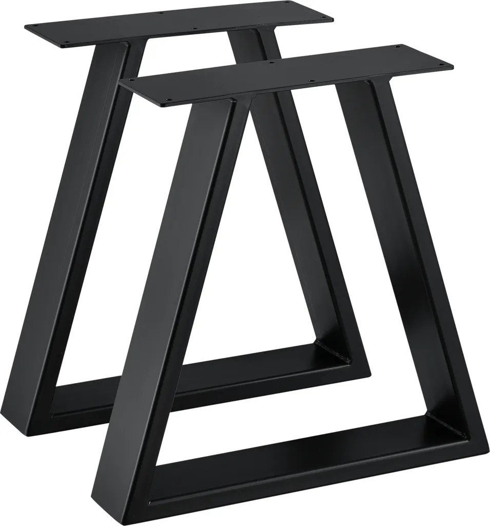 Piétement de Table pour Création de Table Basse ou Banc Noir 40x10cm