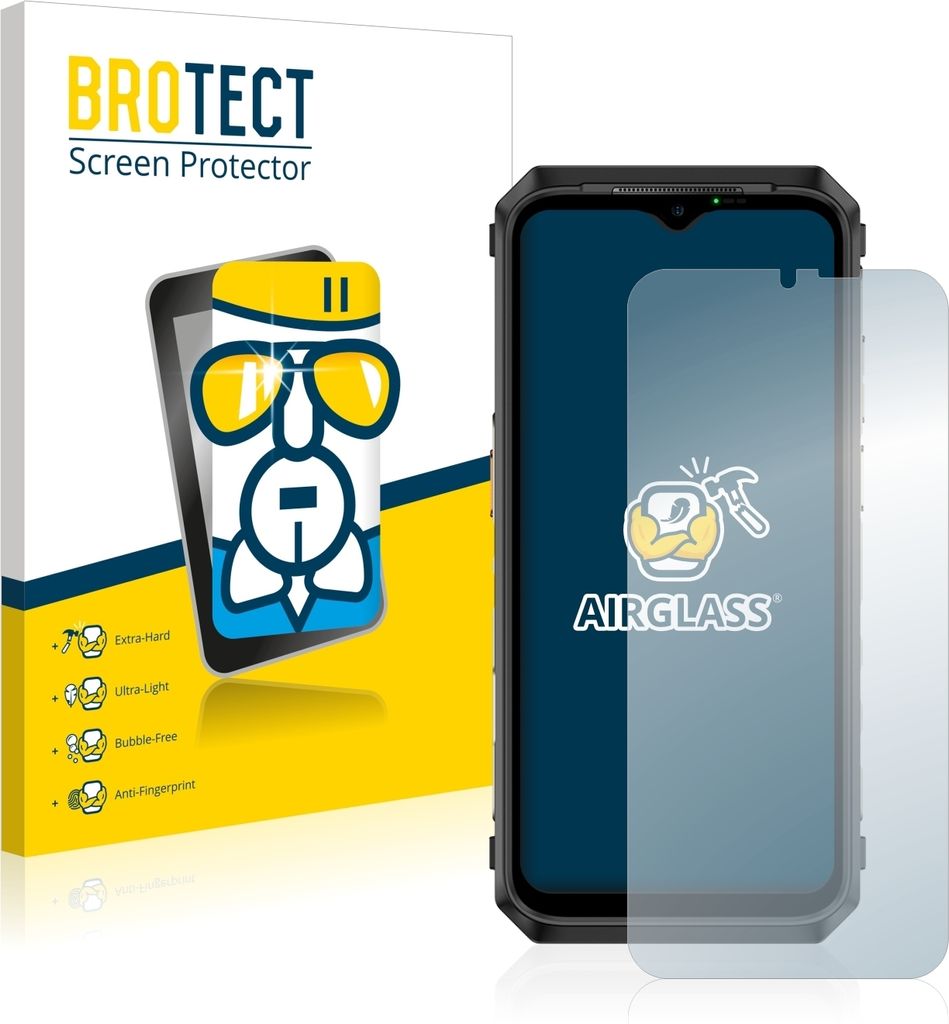 BROTECT Schutzglas für Ulefone Power Armor 18T Schutzfolie Panzer Folie Glas Display Schutz klar