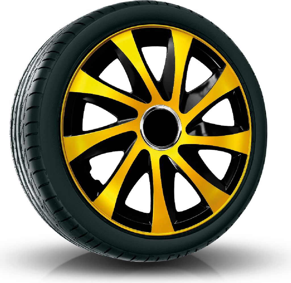 Radkappen Radzierblenden (4Stück) 15 Zoll gold/schwarz DRIFT Z458644