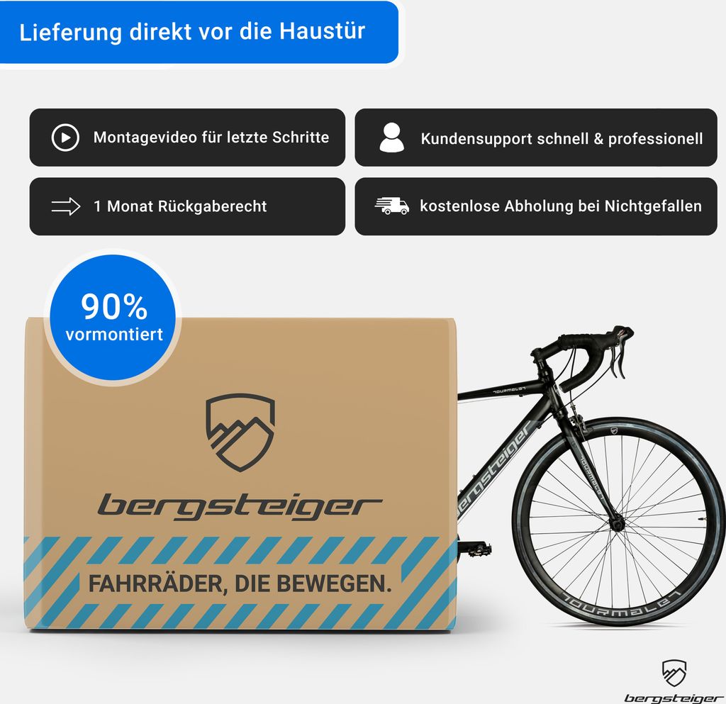 Bergsteiger Tourmalet 28 Zoll Rennrad, Aluminium Gravelbike Produktbild 7