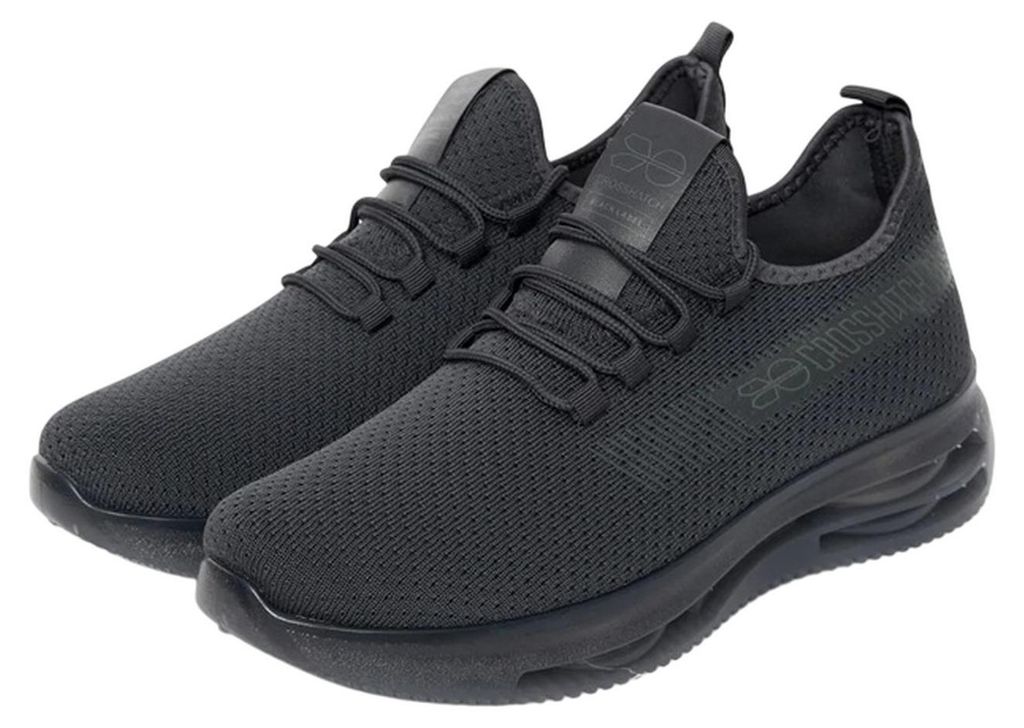 Crosshatch - "Matfen" Sneaker für Herren, Flyknit BG2155 (43 EU) (Grau)