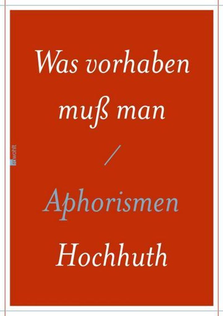 Was vorhaben muß man