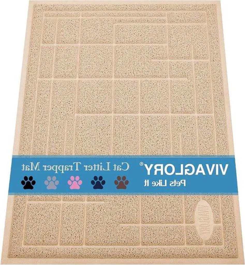 Sortie de litière beige 60x43 cm : tapis de protection pour rongeurs