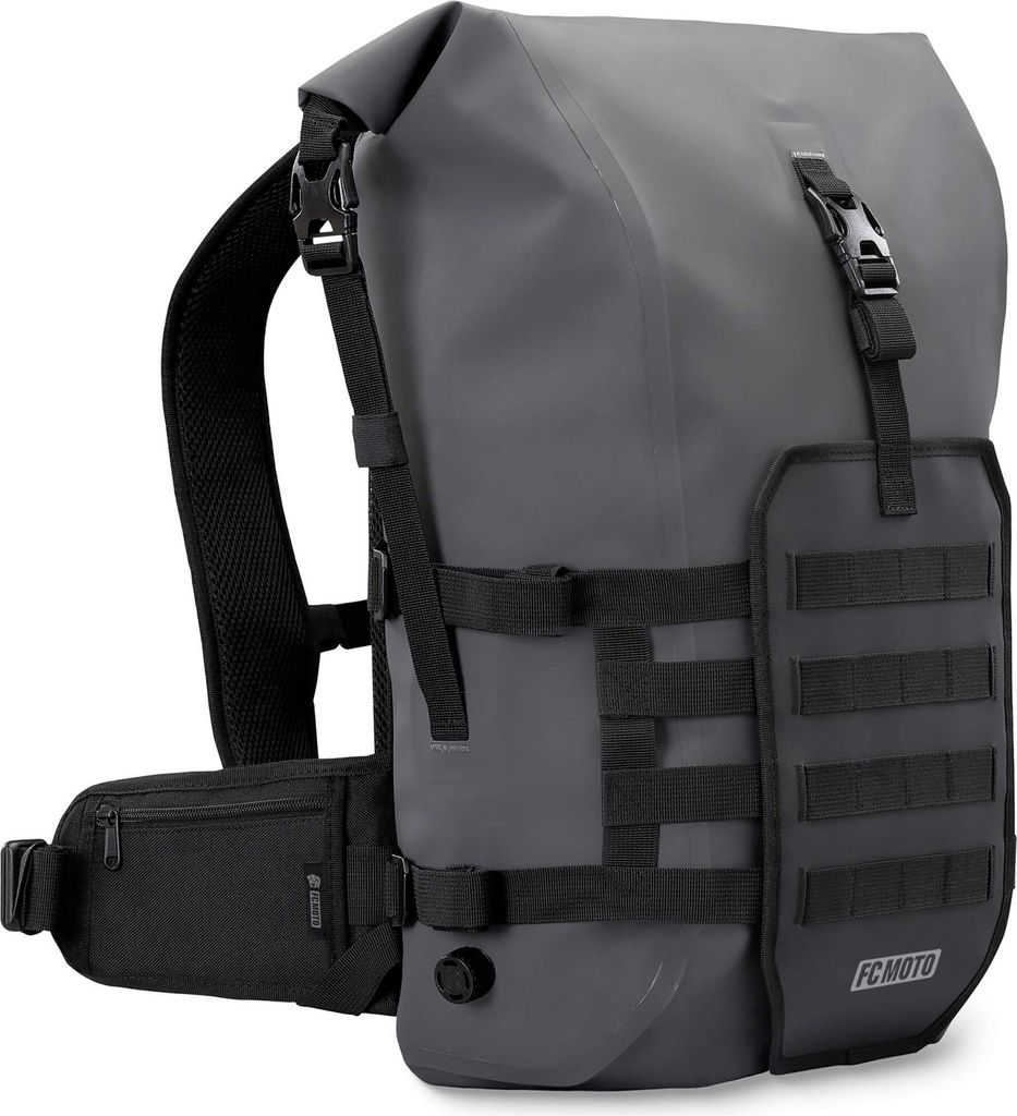 FC-Moto Ever-ST Roll-Top 26 L wasserdichter Rucksack, grau
