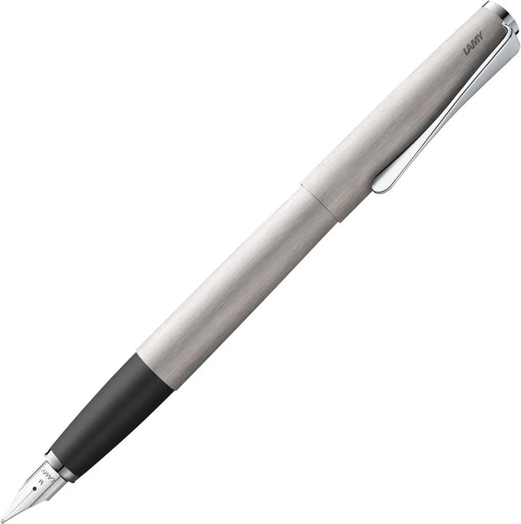 LAMY studio 065 Acciaio Spazzolato M - Penna Stilografica Design Bauhaus