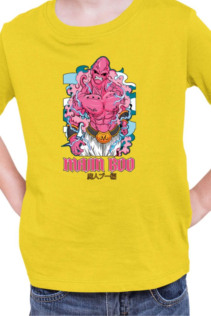 Kinder T-Shirt Japan Manga Anime Comics Animation Dragon Anime Manga Ball Boo 05, 3-4 Jahr - 104 / Gelb